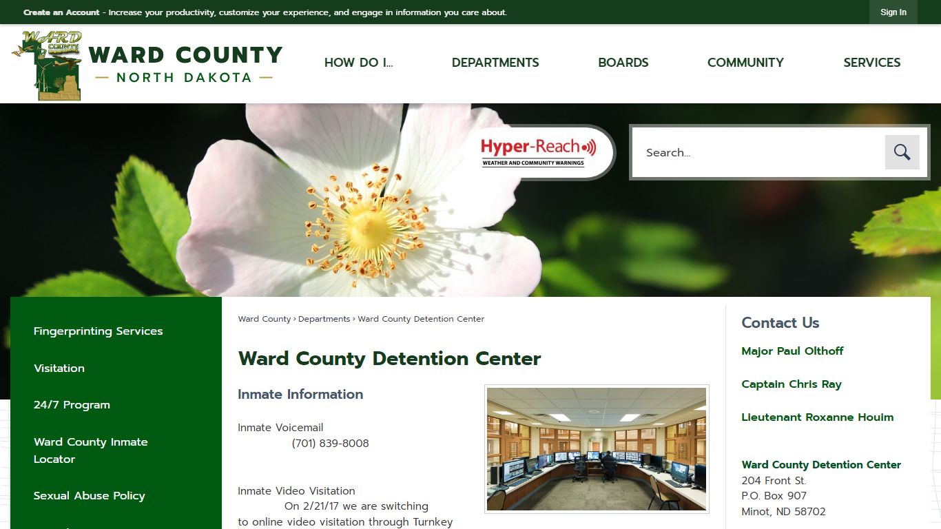 Ward County Detention Center | Ward County, ND - Official ...